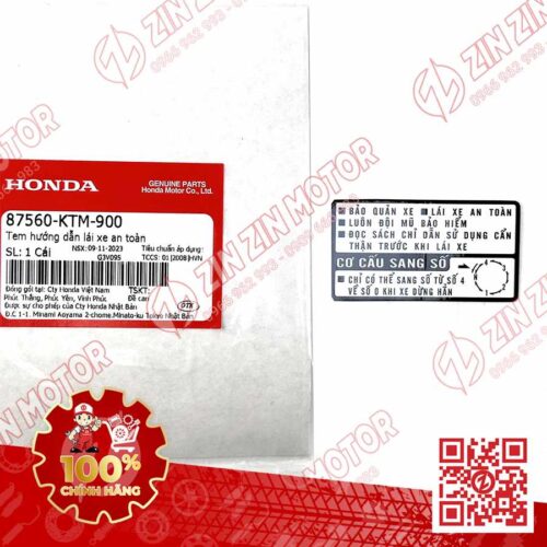 TEM HƯỚNG DẪN LÁI XE FUTURE 125 MẬP, FUTURE FI 125, FUTURE BXC 125 2014 2015 2016 2017 ; TEM THÔNG SỐ CẢNH BÁO LÁI XE WAVE RSX 2019 2020 2021 2022 2023 , WAVE ALPHA 2017 - 2023 2024 - 2025, WAVE BLADE 110 87560KTM900 CHÍNH HÃNG