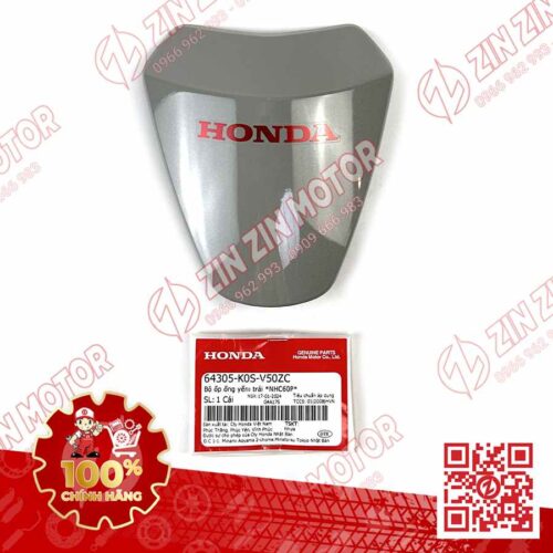 Ốp Nhựa Trước Mặt Nạ Nhỏ SH 2024, SH 160i, SH125i Xám Xi Măng 64305K0SV50ZC Chính Hãng