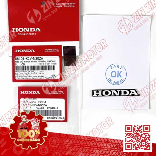 TEM HONDA 65MM VARIO 125 2023 2024 86101K2VN30ZA CHÍNH HÃNG