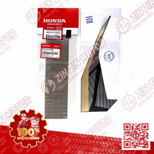 TEM CÁNH YẾM VARIO 125 2023 2024 PHẢI DƯỚI VÀNG ĐEN 86642K2VN50ZB CHÍNH HÃNG