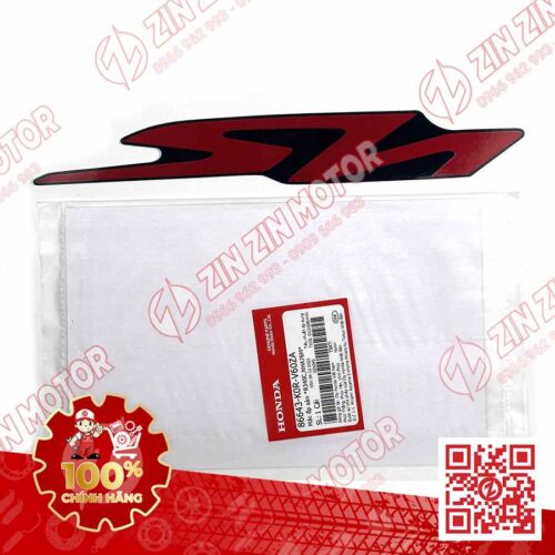 Tem Chữ SH Dán Thanh Cạnh, Ốp Sàn SH 2024, SH 160i, SH125i Đỏ 86643K0RV60ZA Chính Hãng