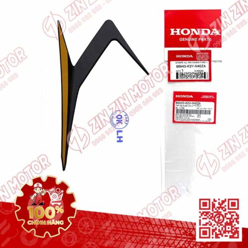 TEM CÁNH YẾM VARIO 125 2023 2024 TRÁI TRÊN ĐEN VÀNG 86643K2VN40ZA CHÍNH HÃNG
