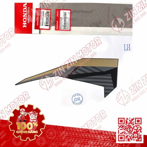 TEM CÁNH YẾM VARIO 125 2023 2024 TRÁI DƯỚI VÀNG ĐEN 86643K2VN50ZB CHÍNH HÃNG