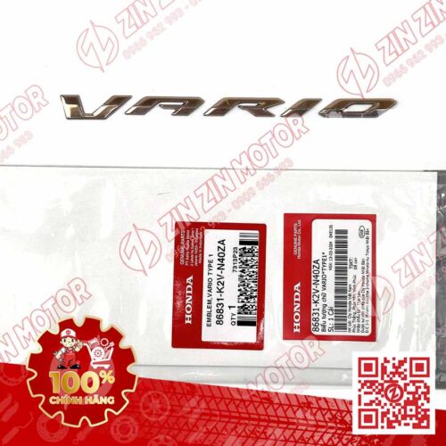 TEM CHỮ NỔI VARIO 125 2023 2024 86831K2VN40ZA CHÍNH HÃNG