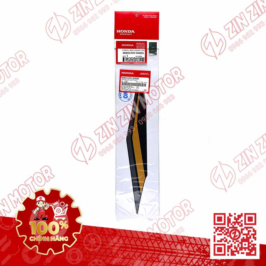 86833-K2V-N40ZA TEM BỤNG SAU VA125 K2V TRÁI (BẢN ĐEN 2024) VN-1-compressed
