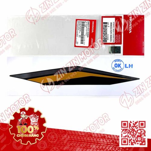 TEM ỐP SƯỜN VARIO 125 2023 2024 TRÁI ĐEN VÀNG 86833K2VN40ZA CHÍNH HÃNG