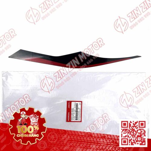Tem Ốp Sườn Sau Phải SH 2024, SH 160i 2024, SH125i 2024 Đỏ Nền Đen 86836K0RV60ZA Chính Hãng