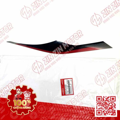 Tem Ốp Sườn Sau Trái SH 2024, SH 160i 2024, SH125i 2024 Đỏ Nền Xám 86836K0RV60ZB Chính Hãng