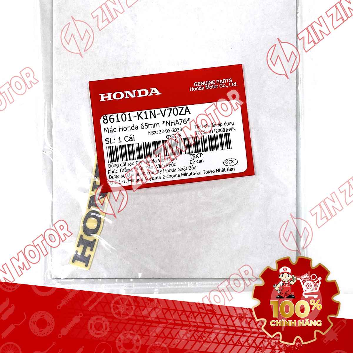 86101-K1N-V70ZA TEM HONDA DÁN MẶT NẠ TRƯỚC SHM20 TRẮNG VN 4-compressed