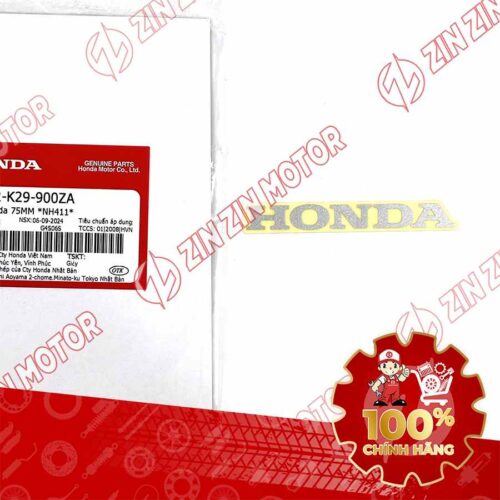 TEM CHỮ HONDA, TEM DÈ SAU SH MODE 2020 2021 2022 2023 2024 75MM  86102K29900ZA CHÍNH HÃNG