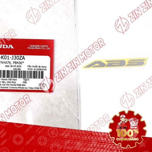 TEM ABS DÈ TRƯỚC SH MODE 2020 2021 2022 2023 2024 TEM ABS TRẮNG 86611K01J30ZA CHÍNH HÃNG