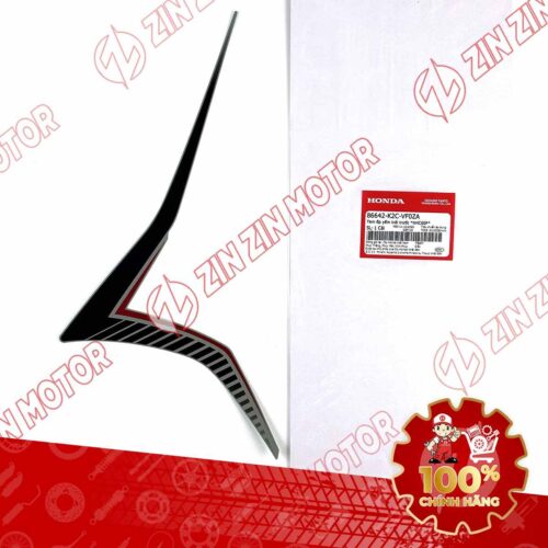 TEM CÁNH YẾM VISION 2023 TRÁI ĐEN ĐỎ BẢN XÁM XI MĂNG 86642K2CVF0ZA CHÍNH HÃNG