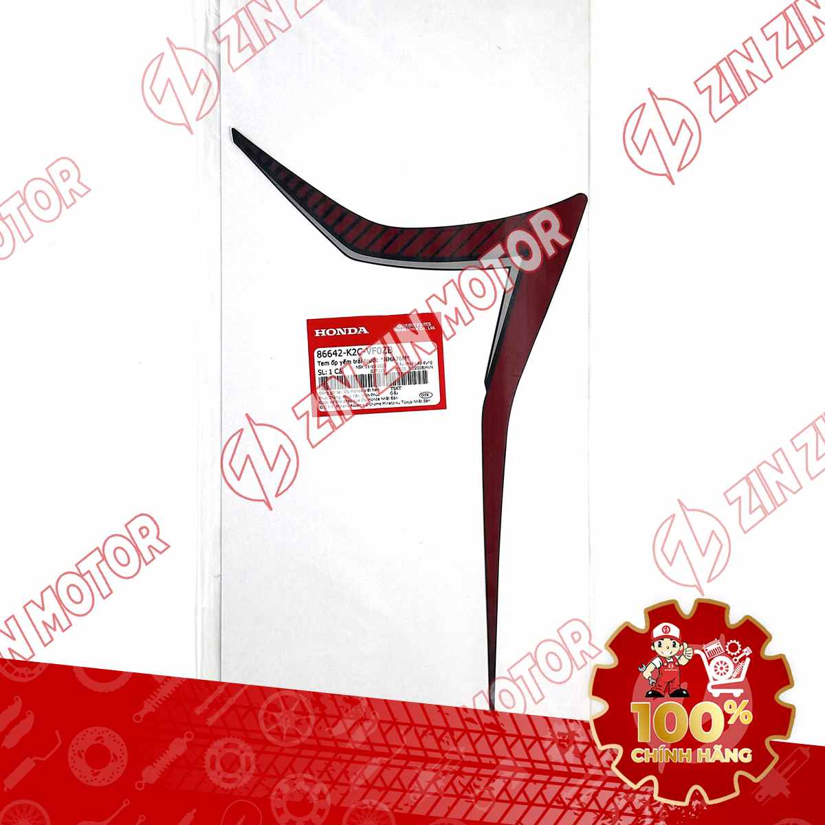 86642-K2C-VF0ZB TEM YẾM VIS21 TRÁI ĐỎ ĐEN (BẢN ĐEN NHÁM 2023) VN 1-compressed