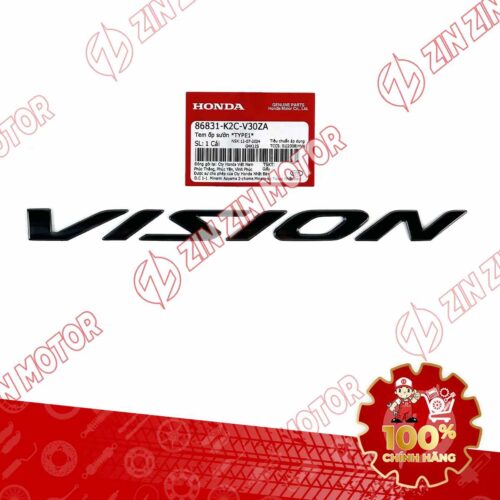 TEM CHỮ NỔI VISION 2021 2022 2023 2024 ĐEN 86831K2CV30ZA CHÍNH HÃNG