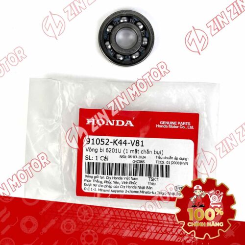 BẠC ĐẠN BÁNH TRƯỚC VISION 2021 - 2024 LEAD 2021, SH 2020-2023, SH MODE 2020-2023, VARIO 160 6201U 91052K44V81 CHÍNH HÃNG