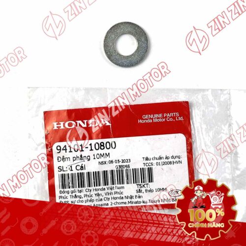 VÒNG ĐỆM PHẲNG CHỐNG ĐỨNG VISION 2014 - 2020 2021 2022 2023 2024 AIR BLADE, LEAD 125, SH, SH MODE, VARIO, CLICK 160 10MM  9410110800 CHÍNH HÃNG