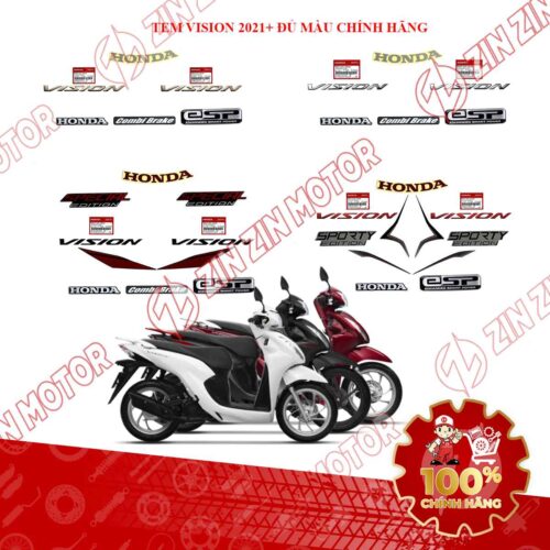 BỘ TEM XE VISION 2021 2022 2023 2024 2025 CHÍNH HÃNG