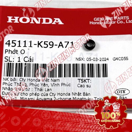 VÒNG CHẶN PHỐT HÃM HEO DẦU THẮNG TRƯỚC VARIO 125 2023 2024 45111K59A71 CHÍNH HÃNG