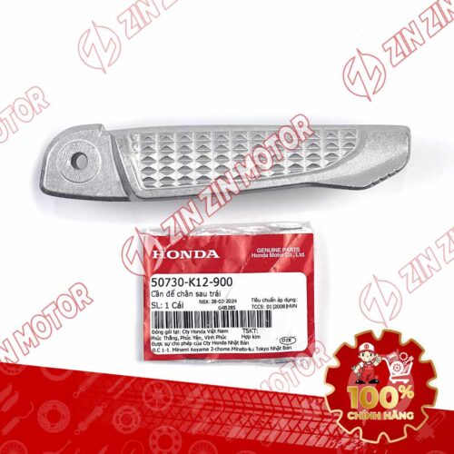 GÁC CHÂN SAU LEAD 125 2017 2018 2019 2020 BÊN TRÁI 50730K12900 CHÍNH HÃNG
