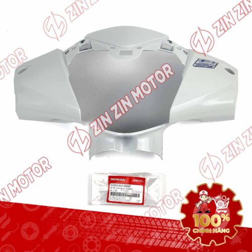 NẮP TRƯỚC TAY LÁI, ỐP ĐẦU LEAD 125 2017 2018 2019 MÀU TRẮNG CÓ TEM 53203K12V00ZF CHÍNH HÃNG