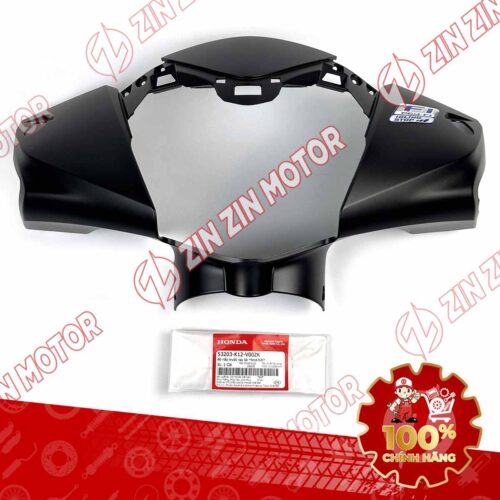 NẮP TRƯỚC TAY LÁI, ỐP ĐẦU LEAD 125 2017 2018 2019 MÀU ĐEN NHÁM 53203K12V00ZK CHÍNH HÃNG