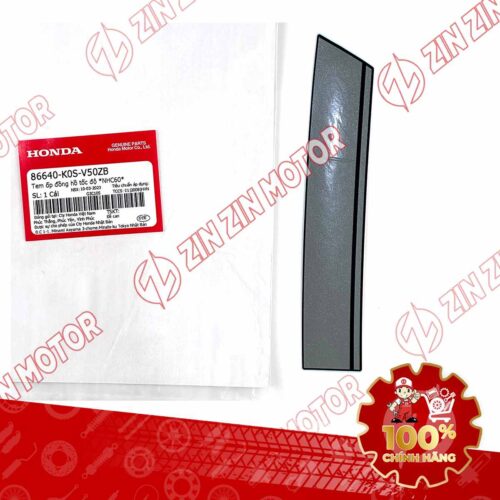 TEM CHẮN GIÓ SH 150I 2021 2022 MÀU XÁM ĐEN 86640K0SV50ZB CHÍNH HÃNG