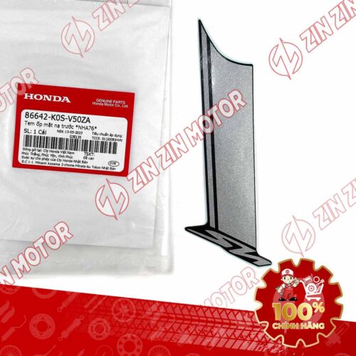 TEM MẶT NẠ TRƯỚC SH 150I 2021 2022 MÀU XÁM TRẮNG 86642K0SV50ZA CHÍNH HÃNG