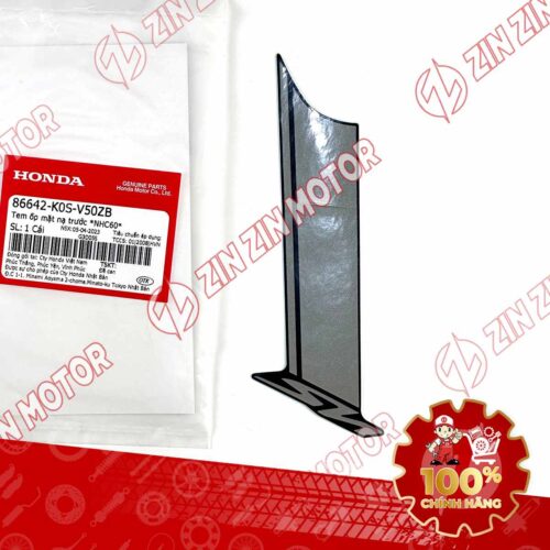 TEM MẶT NẠ TRƯỚC SH 150I 2021 2022 MÀU XÁM ĐEN 86642K0SV50ZB CHÍNH HÃNG
