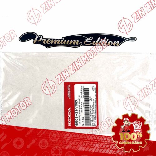 TEM CHỮ PREMIUM EDITION LEAD 2017-2019 CHỮ VÀNG NỀN ĐEN 86832K12V90ZA CHÍNH HÃNG