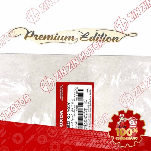TEM CHỮ PREMIUM EDITION LEAD 2017-2019 CHỮ VÀNG NỀN TRẮNG NGÀ 86832K12V90ZC CHÍNH HÃNG
