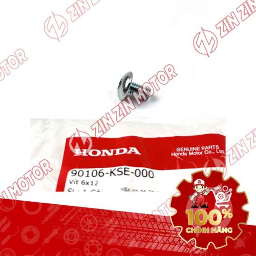 VÍT 6X12MM DÙNG CHUNG NHIỀU DÒNG XE HONDA 90106KSE000 CHÍNH HÃNG