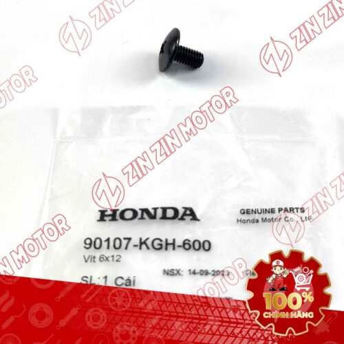 VÍT 6X12MM DÙNG CHUNG NHIỀU DÒNG XE HONDA ; VÍT 6X12 BẮT YẾM ỐP Ổ KHÓA, ỐP TRUNG TÂM WAVE RSX 2019 2020 2021 2022 2023 , WAVE ALPHA 2017 - 2023 2024 - 2025, WAVE BLADE 110 90107KGH600 CHÍNH HÃNG