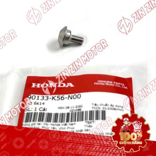 VÍT 6X14MM DÙNG CHUNG NHIỀU DÒNG XE HONDA 90133K56N00 CHÍNH HÃNG