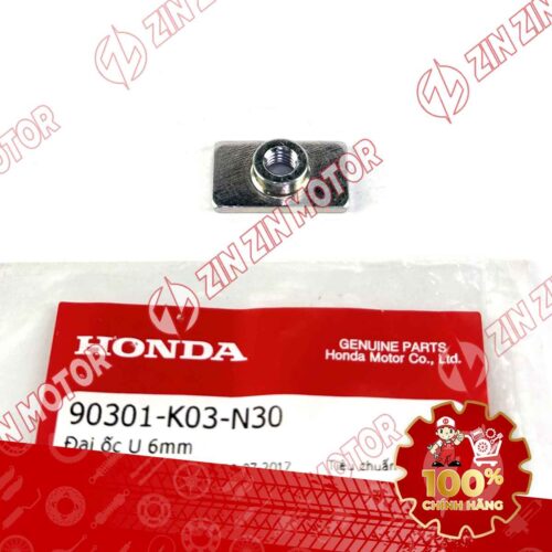 ĐAI ỐC ĐẶC BIỆT 6MM DÙNG CHUNG NHIỀU DÒNG XE HONDA 90301K03N30 CHÍNH HÃNG