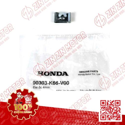 ĐAI ỐC 4MM DÙNG CHUNG NHIỀU DÒNG XE HONDA 90303K66V00 CHÍNH HÃNG