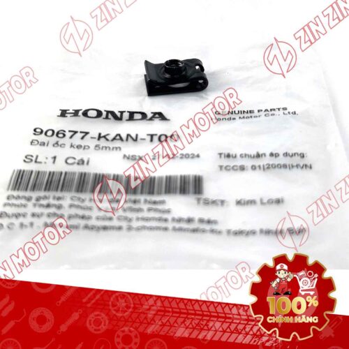 ĐAI ỐC KẸP 5MM DÙNG CHUNG NHIỀU DÒNG XE HONDA 90677KANT00 CHÍNH HÃNG