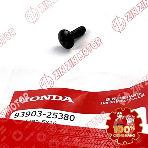 VÍT TỰ REN 5X16MM ĐEN DÙNG CHUNG NHIỀU DÒNG XE HONDA 9390325380 CHÍNH HÃNG