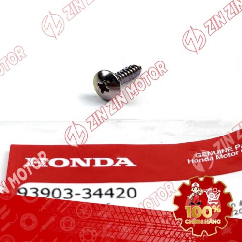 VÍT TỰ REN 4X16MM BẠC DÙNG CHUNG NHIỀU DÒNG XE HONDA 9390334420 CHÍNH HÃNG