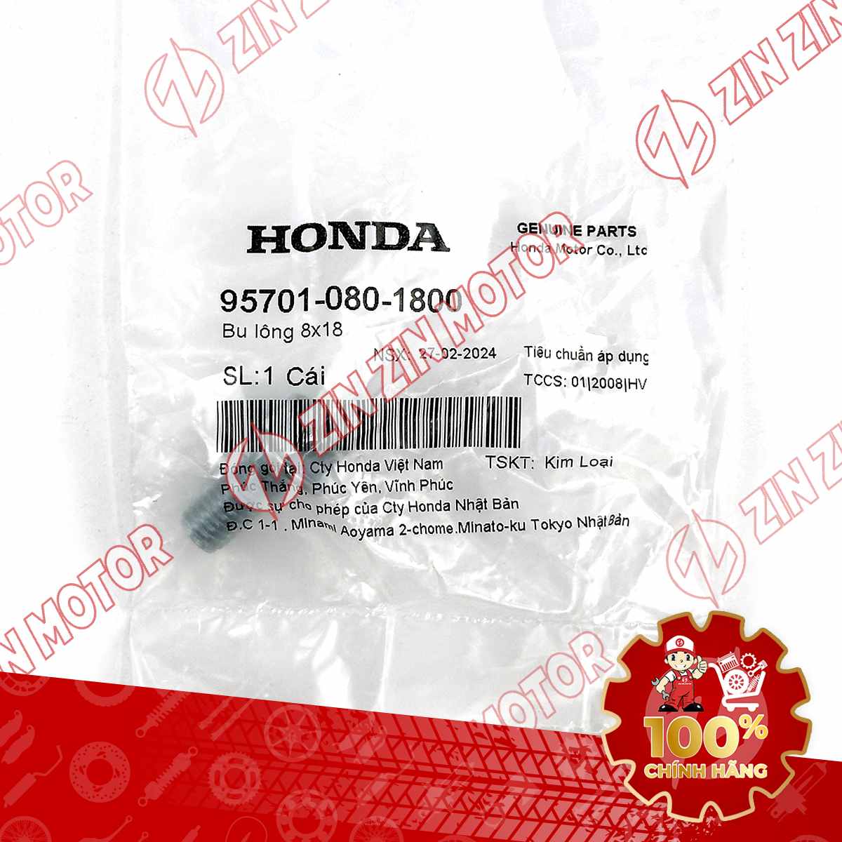 95701-08018-00 ỐC BẮT GIÁ ĐỂ CHÂN TRƯỚC FUT14 FUT18 8X18 VN 113-compressed