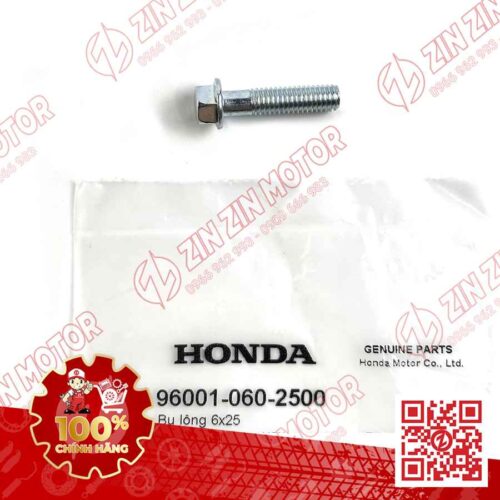 BU LÔNG 6X25MM DÙNG CHUNG NHIỀU DÒNG XE HONDA 960010602500 CHÍNH HÃNG