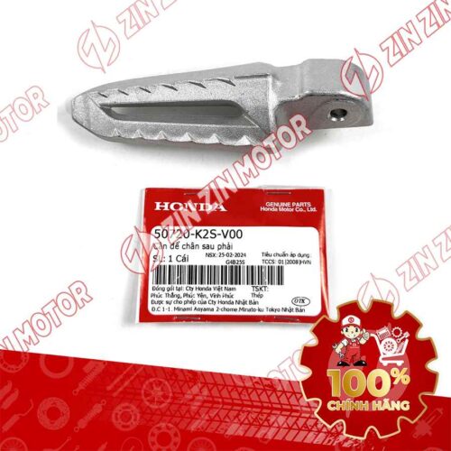 CỤC NHÔM GÁC CHÂN SAU XE VARIO 160 2023 VN BÊN PHẢI 50720K2SV00 CHÍNH HÃNG