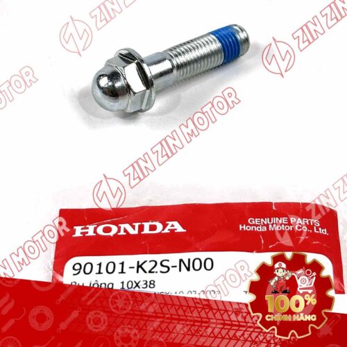 BU LÔNG MẶT BÍCH BẮT PHUỘC SAU XE VARIO 160 2023 VN , CLICK 160 K2S 10X38MM (CON ỐC NẰM TRÊN) 90101K2SN00 CHÍNH HÃNG