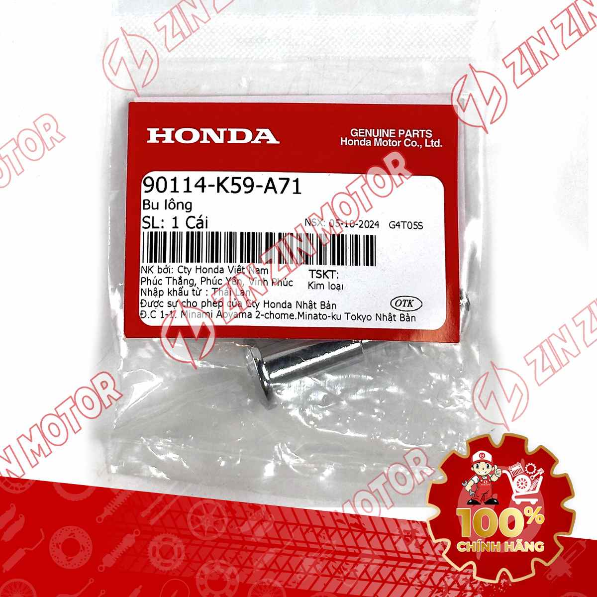 90114-K59-A71 ỐC TAY THẮNG PHẢI VA18 VA160 VA125 K2V VN 4-compressed