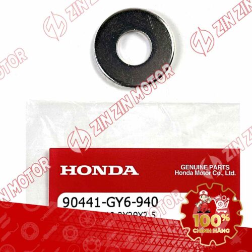 VÒNG ĐỆM TÁN ỐC NỒI XE AB 125 2016-2019 , AB 125/150 2020-2021 , AB 125/160 2022-2024 , Lead 2025 , Lead 2022 , Lead 2017+ , Lead 2014+ , Lead 110 , SH 125/160 2023 - 2024 , SH 125/150 2020-2022 , SH 125/150 2017-2019 , SH Mode 2014+ , SH MODE 2020 , Vision 2021+ , Vision 2014+ , Vario 160 2023 VN , Click 160 K2S , Vario 125 K2V VN VÀ NHIỀU DÒNG TAY GA KHÁC 12.2X29X2.5MM 90441GY6940 CHÍNH HÃNG