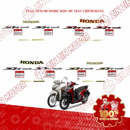 BỘ TEM XE SH MODE 2020 2021 2022 2023 2024 CHÍNH HÃNG - ZZM