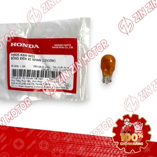 BÓNG ĐÈN XI NHAN TRƯỚC SAU 12V 10W WAVE RSX 2019 2020 2021 2022 2023 , WAVE ALPHA 2017 - 2023 2024 - 2025, WAVE BLADE 110 34905KANW01 CHÍNH HÃNG