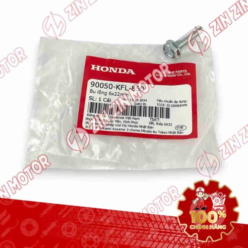 ỐC BẮT ĐĨA NÉN LÒ XO NỒI WAVE ALPHA 2017-2024 , WAVE RSX 2019-2023 6X25MM, WAVE BLADE 110 90050KFL850 CHÍNH HÃNG