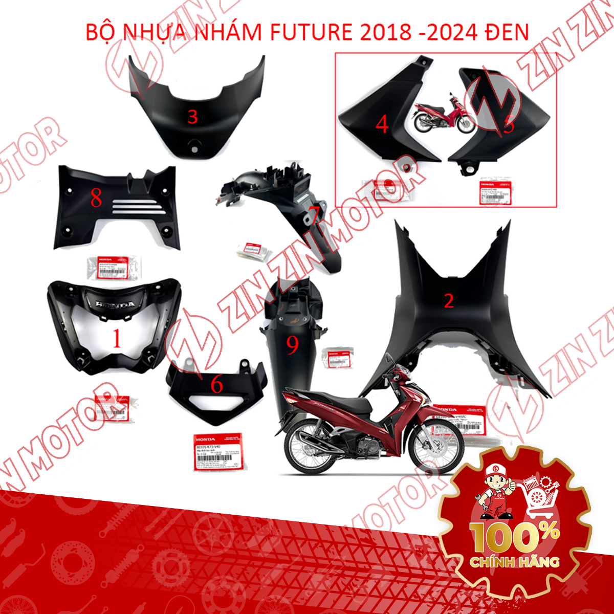 FULL NHỰA NHÁM FUT18 ĐEN 3