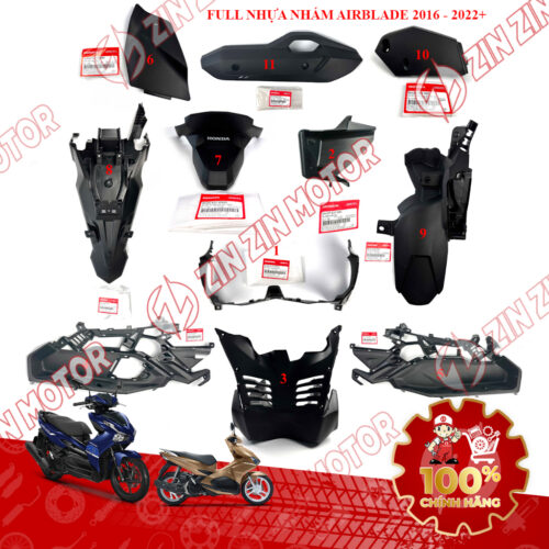 Full Dàn Nhựa Nhám Air Blade 2016 - 2019 , AirBlade 2020 2021, AB 2022 2023 Các Đời Chính Hãng