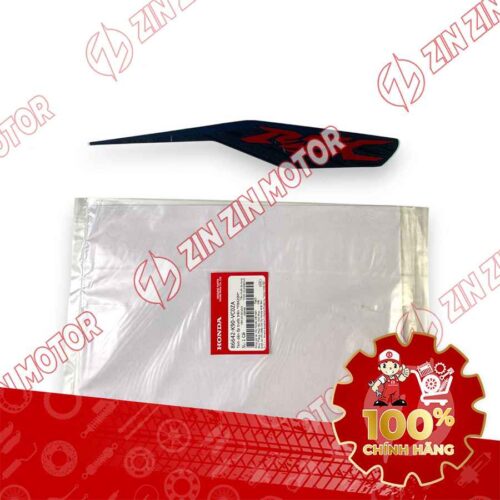 TEM MẶT NẠ CHỮ V TRƯỚC WAVE RSX 2019 2020 PHIÊN BẢN BÁNH MÂM PHANH ĐĨA XE XANH XÁM 86642K90VC0ZA CHÍNH HÃNG